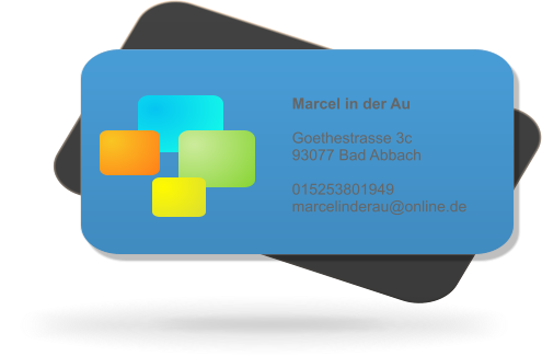 Marcel in der Au  Goethestrasse 3c 93077 Bad Abbach  015253801949 marcelinderau@online.de